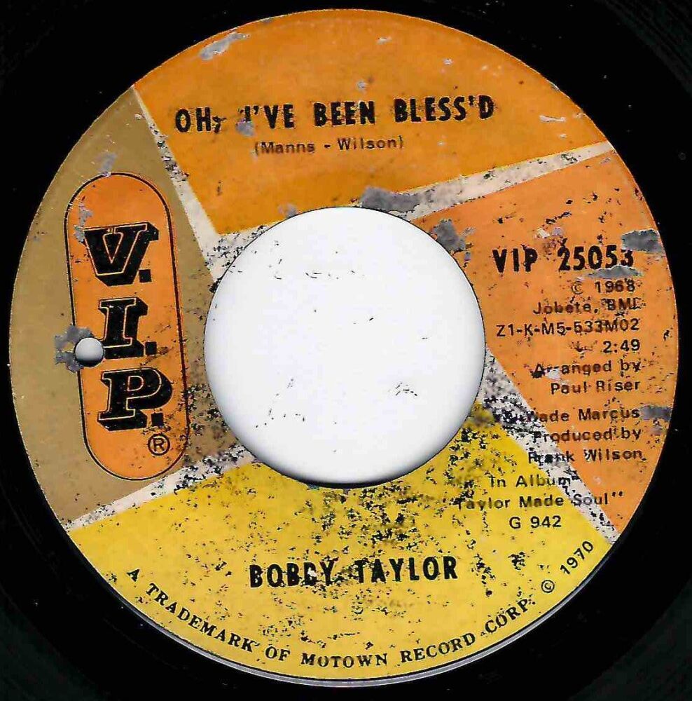 BOBBY TAYLOR - OH, I'VE BEEN BLESSED