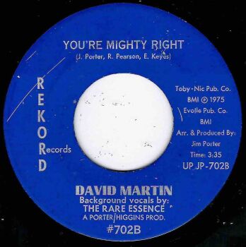 DAVID MARTIN - YOU'RE MIGHTY RIGHT