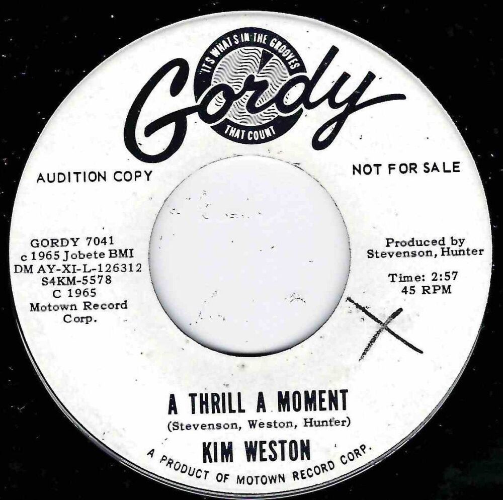KIM WESTON - A THRILL A MOMENT