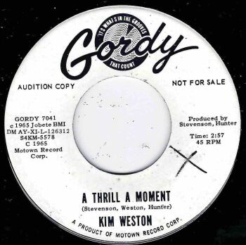 KIM WESTON - A THRILL A MOMENT