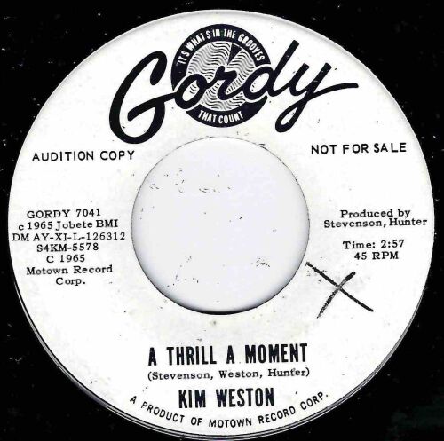 KIM WESTON - A THRILL A MOMENT