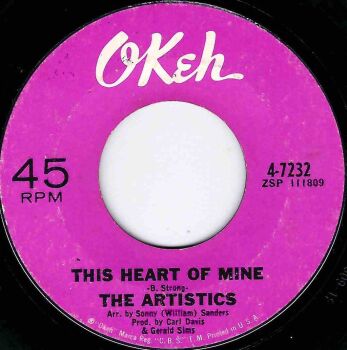 ARTISTICS - THIS HEART OF MINE / I'LL COME RUNNING