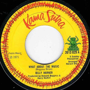 BILLY HARNER - WHAT ABOUT THE MUSIC