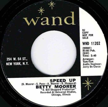 BETTY MOORER - SPEED UP