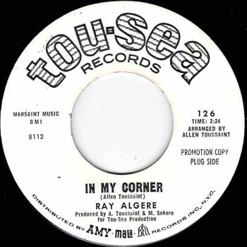 RAY ALGERE - IN MY CORNER