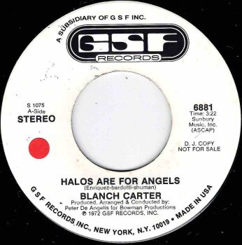 BLANCH CARTER - HALOS ARE FOR ANGELS