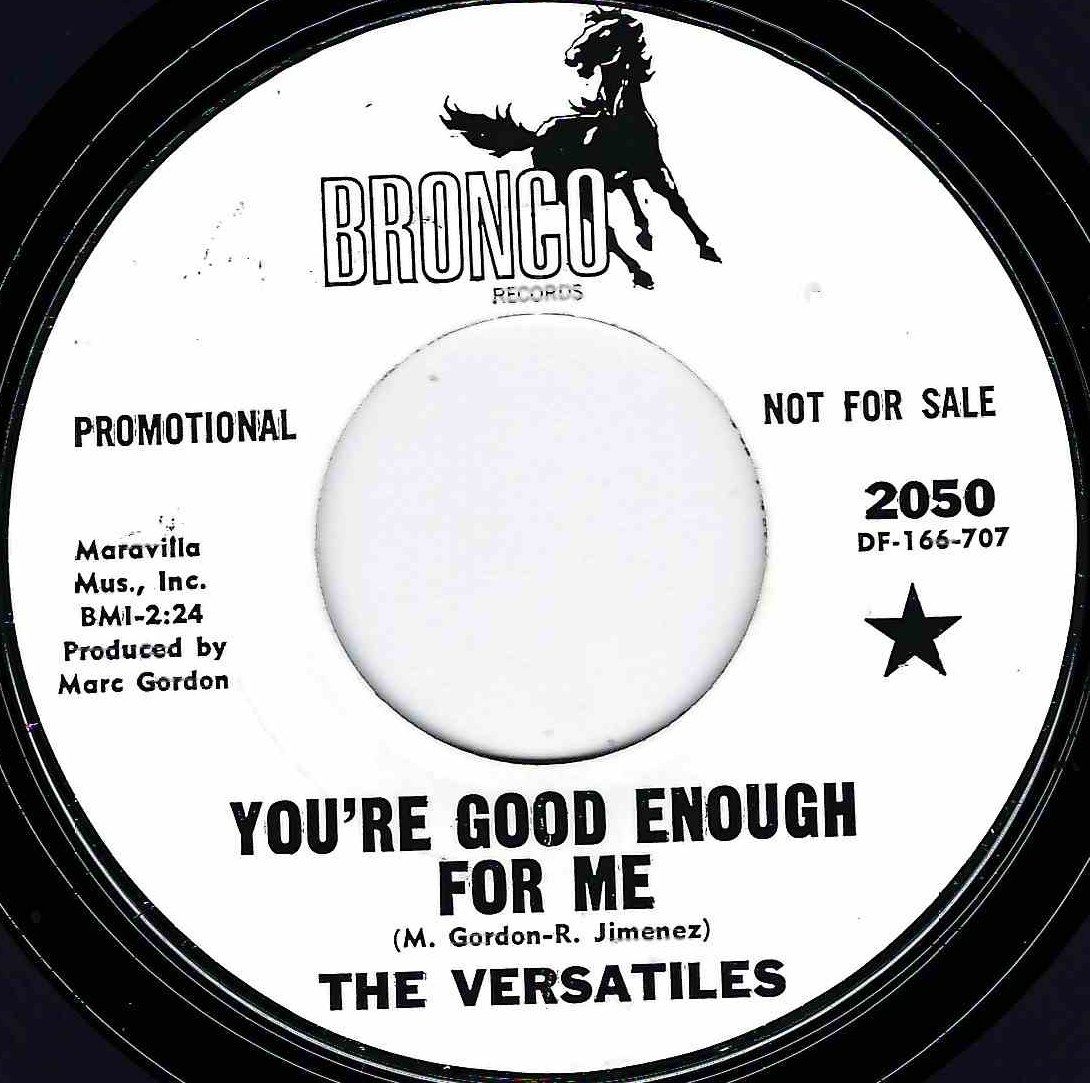 VERSATILES - YOU'RE GOOD ENOUGH FOR ME