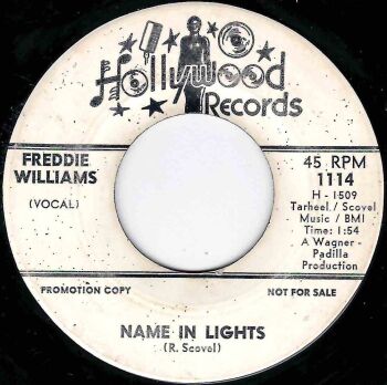FREDDIE WILLIAMS - NAME IN LIGHTS