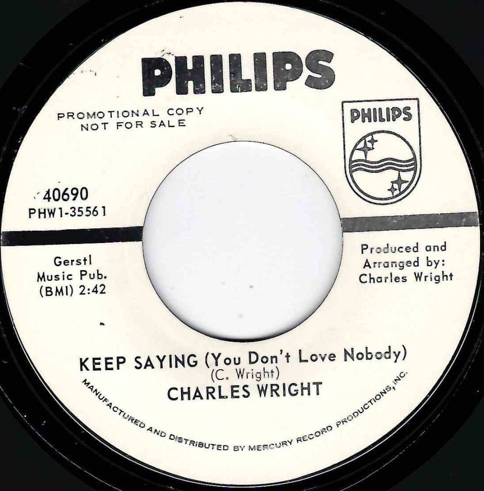 CHARLES WRIGHT - KEEP SAYING
