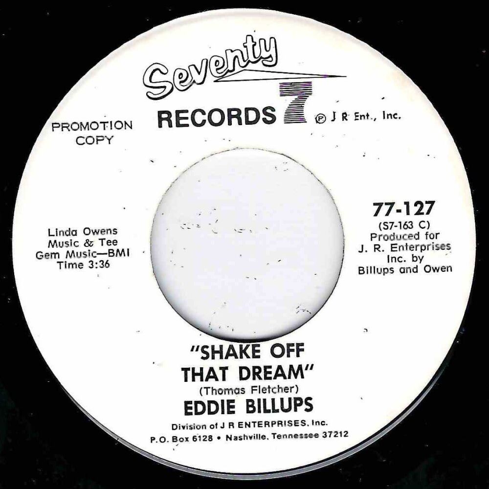 EDDIE BILLUPS - SHAKE OFF THAT DREAM