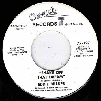 EDDIE BILLUPS - SHAKE OFF THAT DREAM