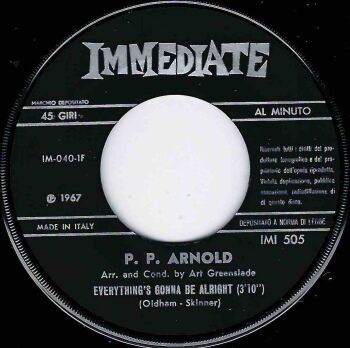 P.P. ARNOLD - EVERYTHING'S GONNA BE ALRIGHT / THE FIRST CUT IS THE DEEPEST