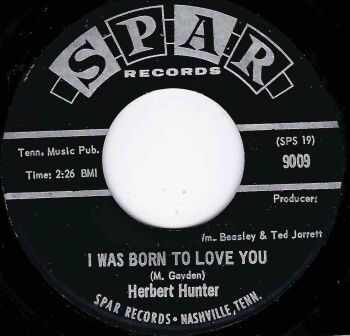 HERBERT HUNTER - I WAS BORN TO LOVE YOU