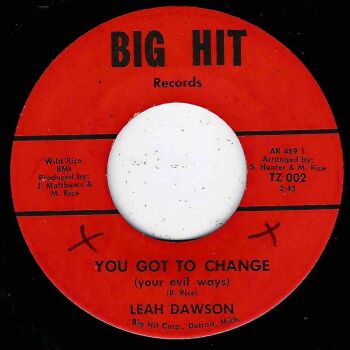LEAH DAWSON - YOU GOT TO CHANGE