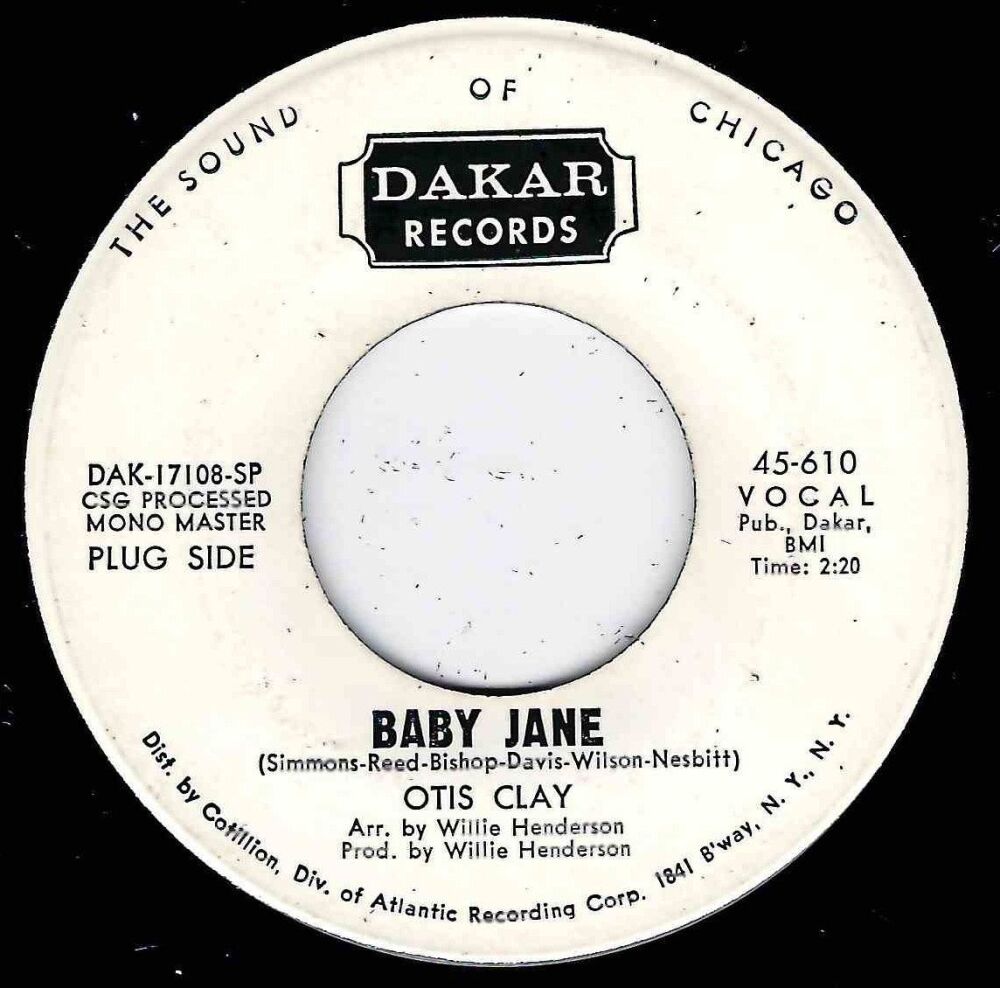 OTIS CLAY - BABY JANE