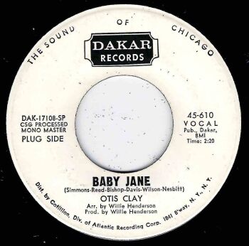 OTIS CLAY - BABY JANE