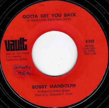 BOBBY MANDOLPH - GOTTA GET YOU BACK
