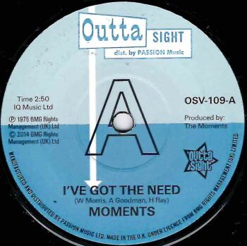 MOMENTS - I'VE GOT THE NEED