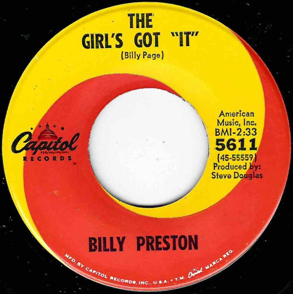 BILLY PRESTON - THE GIRL'S GOT IT / THE NIGHT