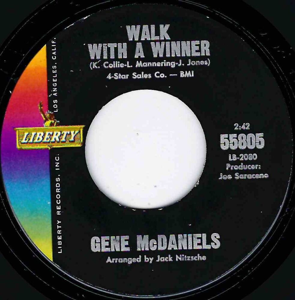 GENE McDANIELS - WALK WITH A WINNER