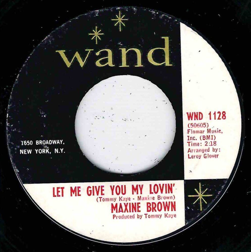 MAXINE BROWN - LT M GIVE YOU MY LOVIN'