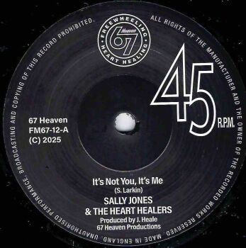 SALLY JONES & THE HEART HEALERS - IT'S NOT YOU, IT'S ME / SHIMMY SHAKE