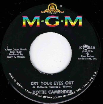 DOTTIE CAMBRIDGE - CRY YOUR EYES OUT