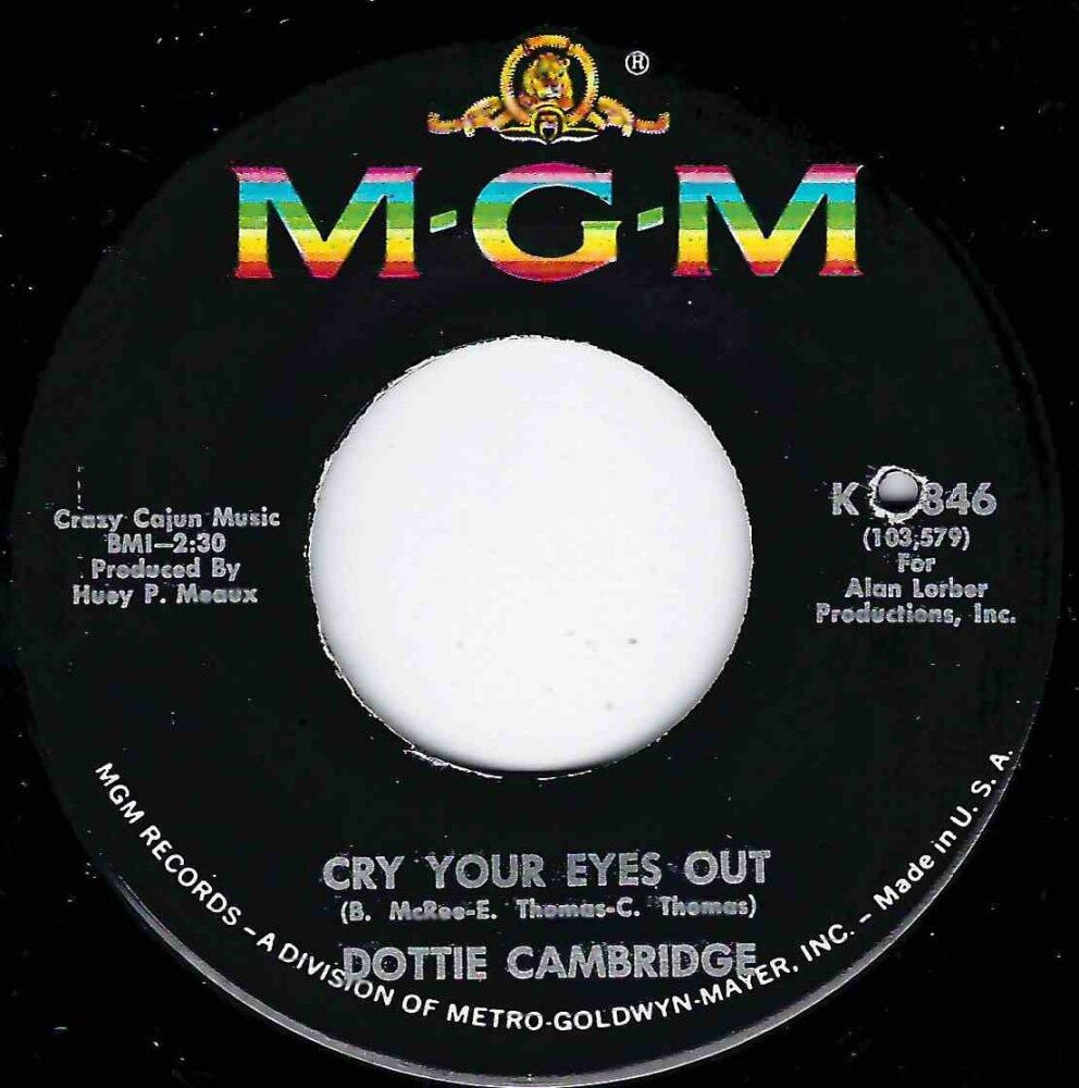 DOTTIE CAMBRIDGE - CRY YOUR EYES OUT