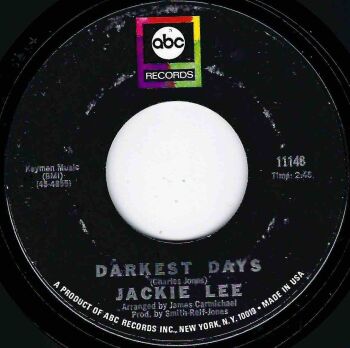 JACKIE LEE - DARKEST DAYS