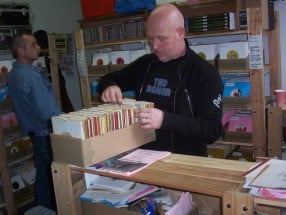 Northern soul vinyl records at the Soulmine