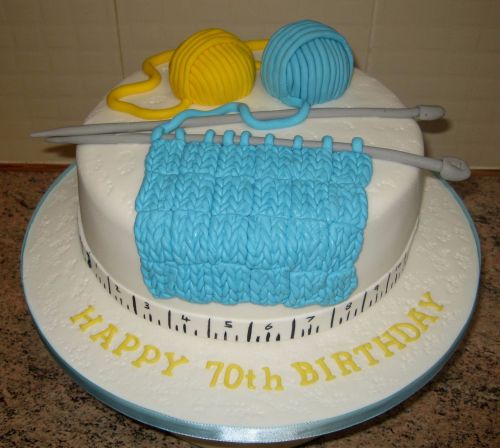 CB Knitting cake