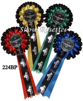 2 Tier rosettes, printed tails