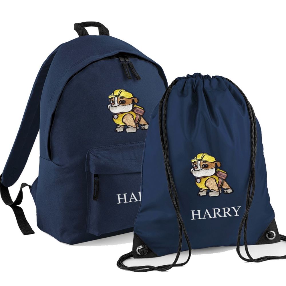 Embroidered 'Paw Patrol' Bag - Rubble