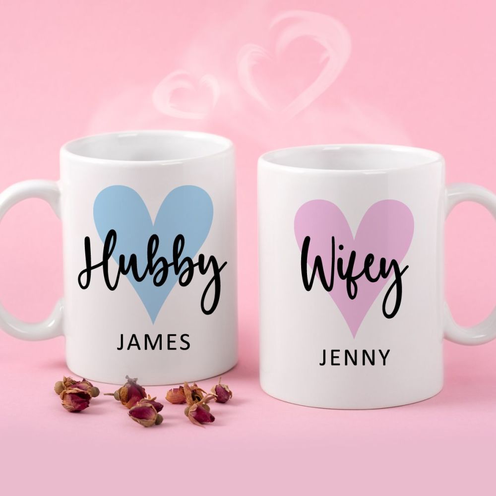 Personalised Hubby / Wifey Mug