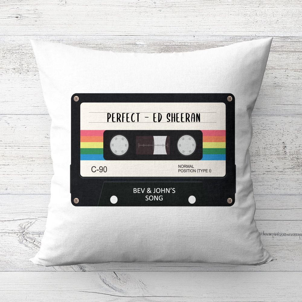 Our Song Couples Personalised Cushion