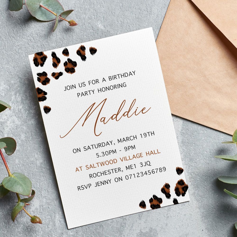 Wild - Party Invitation