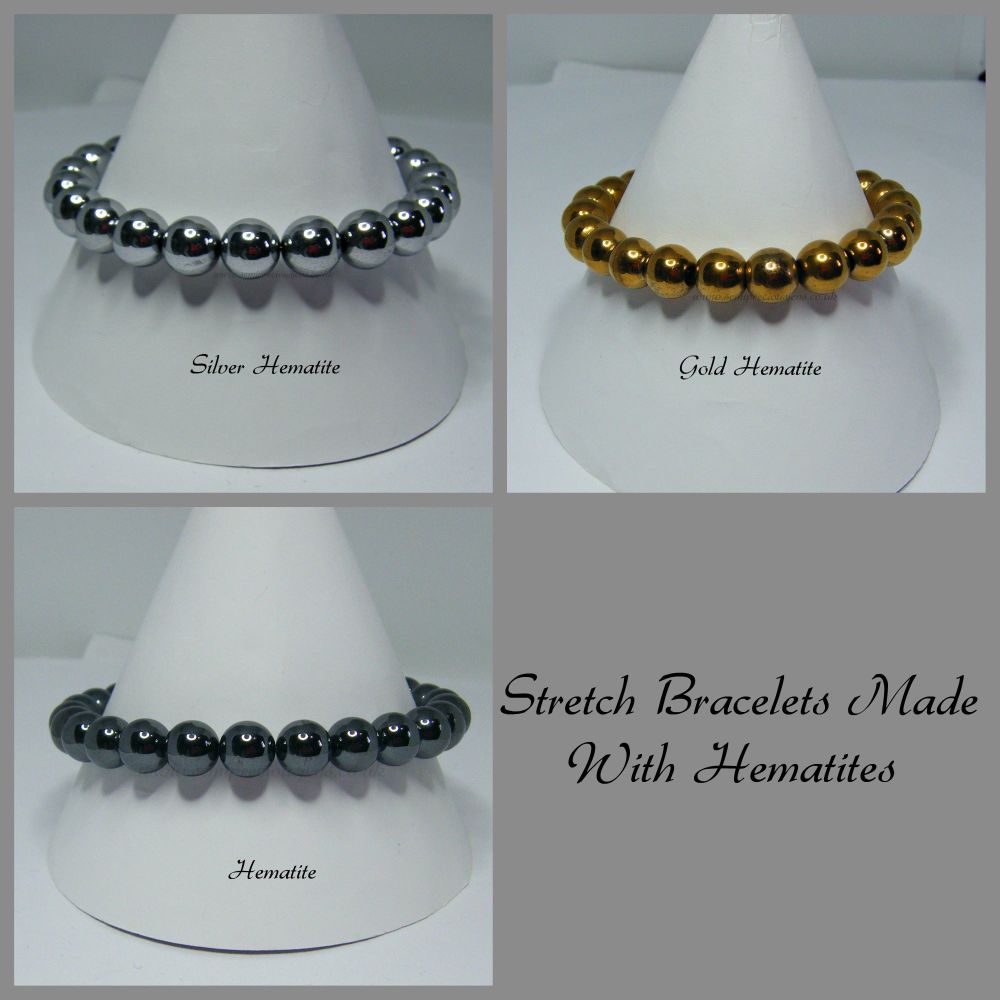 Hematite Strecth Elastic Bracelets