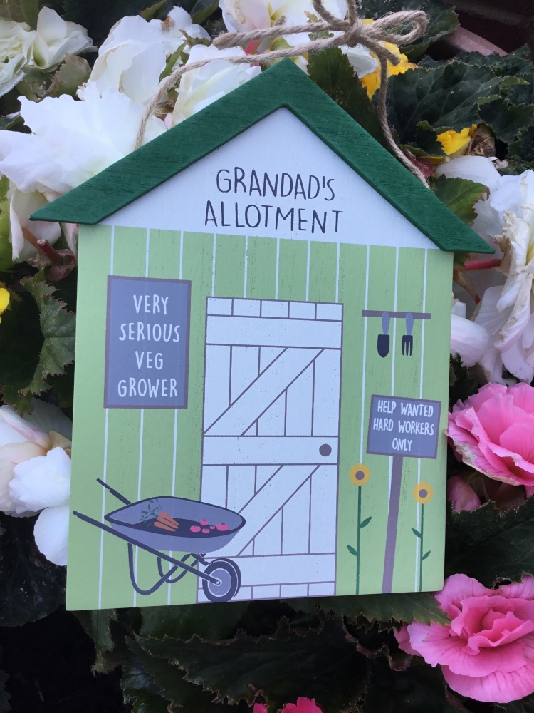 New Product....grandad's allotment wooden garden sign