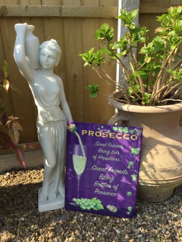 New Product....large metal prosecco sign....30 x 40 cms
