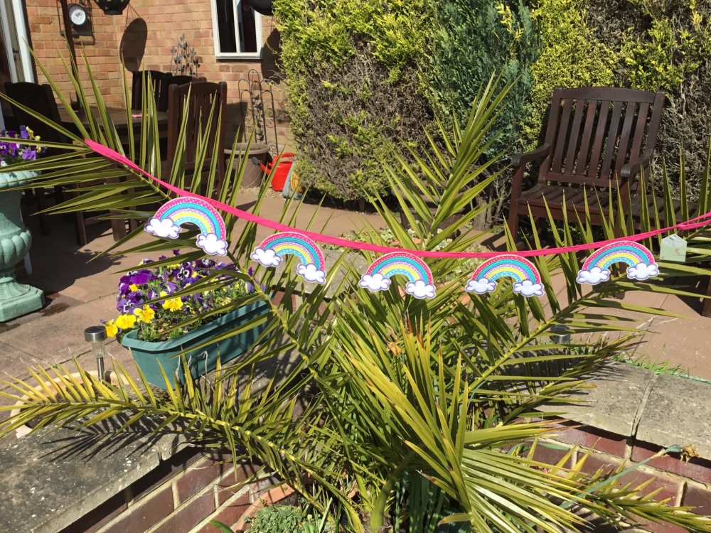 New Product....rainbow bunting....approx one metre