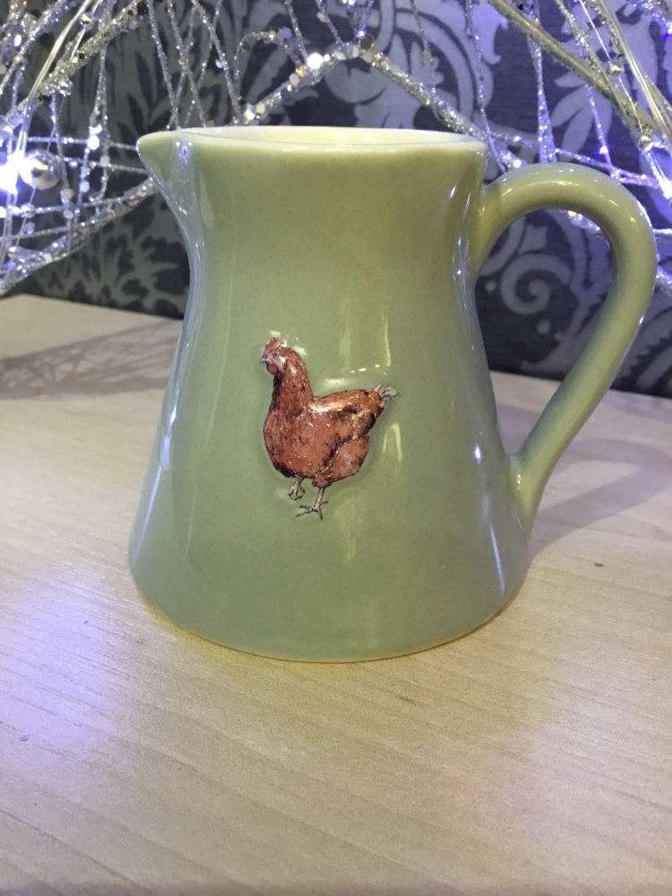 New Product....stoneware mini chicken jug