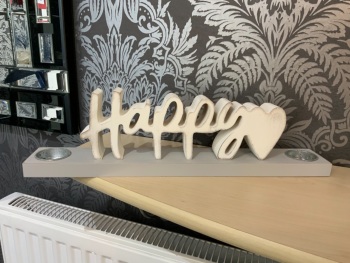 New Product….be happy t-light ornament