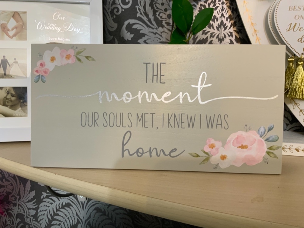New Product….floral wedding plaque….30 x 25 cms