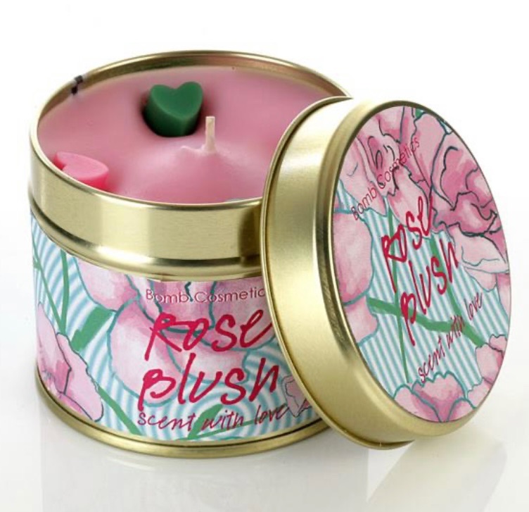New Product….rose blush tinned candle