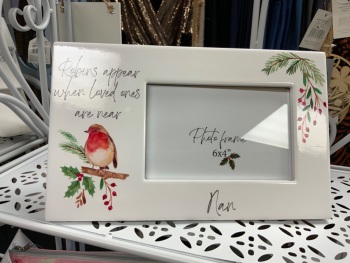 New Product….Nan photo frame….robins appear when loved ones are near