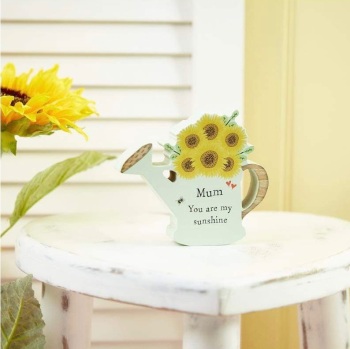 New Product….mum sunflower watering can wooden block….you are my sunshine