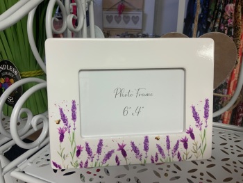 New Product….ceramic spring floral photo frame….holds 6 x 4 photo