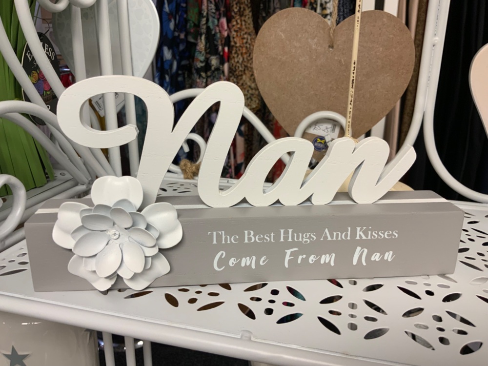 New Product….floral sentiments table plaque….nan