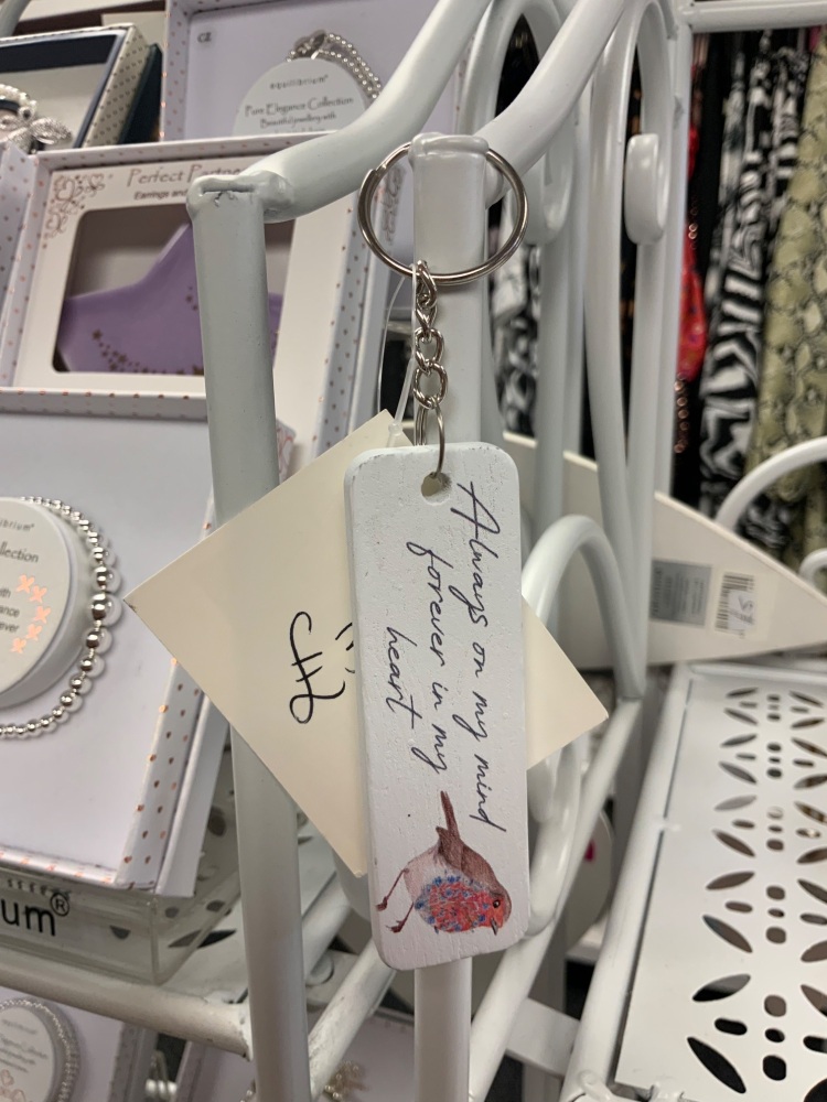 New Product….robin remembrance keyring