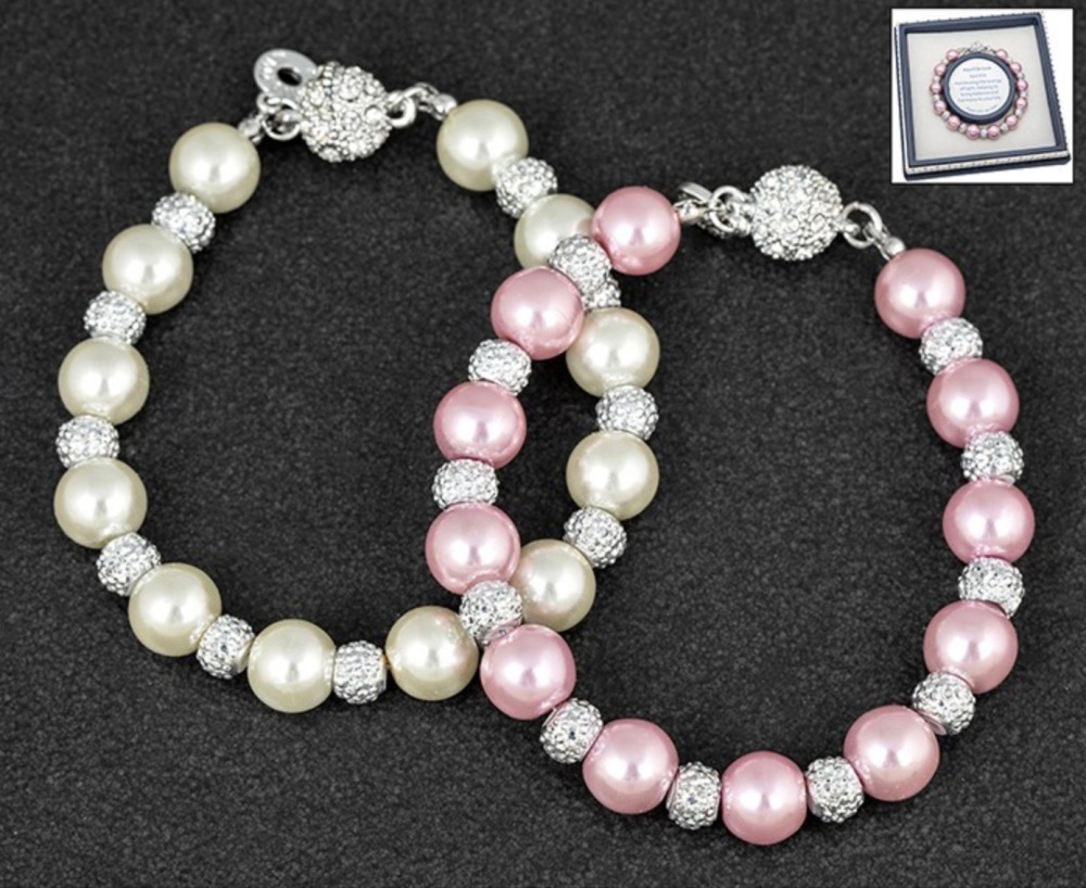 New Product….equilibrium ivory pearl shamballa bracelet